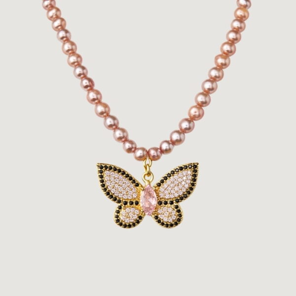 Эрвээхэй Сувдан Зүүлт - Pearl Butterfly Necklace