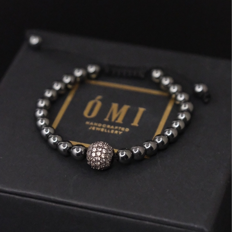 omi-brc-07 Дөш Чулуу - Сүлжмэл Бугуйвч (Gems Bracelets) - Image 1