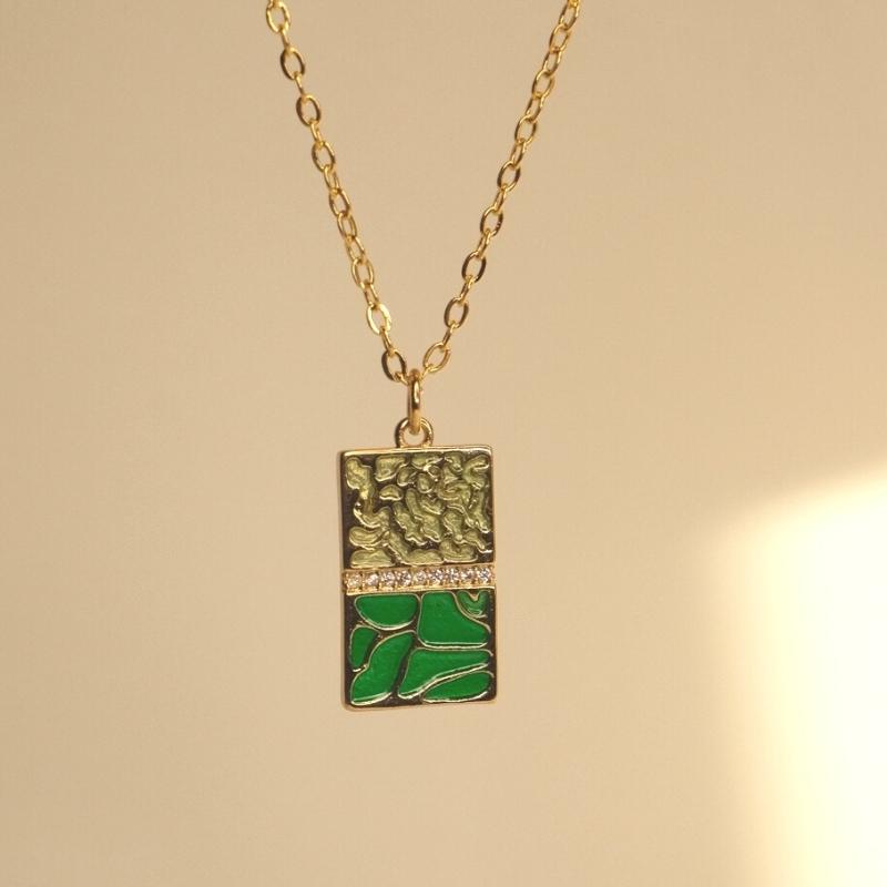 Green-Tree-necklace Green Tree - 18К Алтан Бүрмэл Зүүлт - Image 1