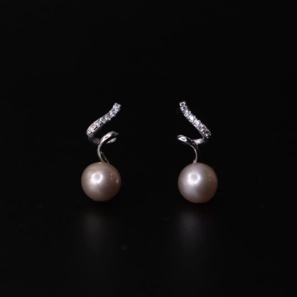 угалз хэлбэртэй нил ягаан өнгөтэй сувдан ээмэг