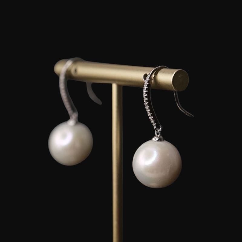 14mm-tom-suvdan-eemeg Том Дэгээ Сувдан Ээмэг - Image 1