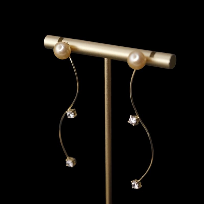 yellow-earring Solara - Шар Сувдан Ээмэг - Image 4