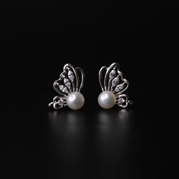 эрвээхэй хэлбэрийн сувдан ээмэг