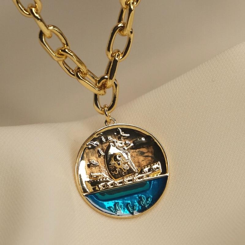 Sea-necklace Voyage - 18К Алтан Бүрмэл Зүүлт - Image 1