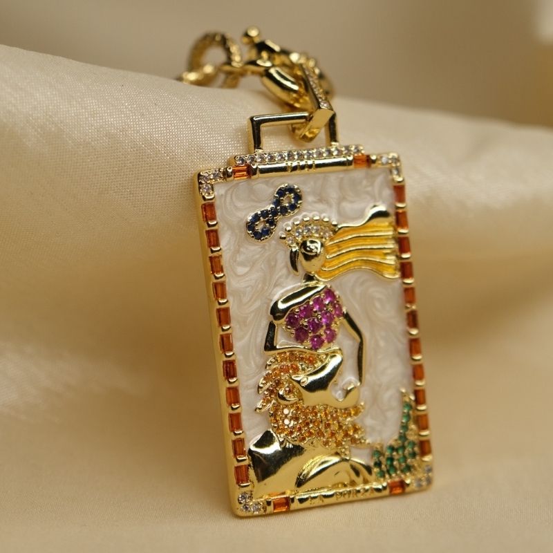omi-nec-mrmd Лусын Дагина Зүүлт - (Mermaid Golden Necklace) - Image 1