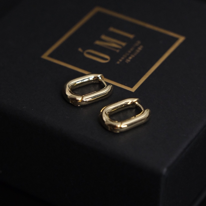 omi-ear-121 Arya Цагирган Ээмэг - 18К Алтан Бүрмэл - Image 1