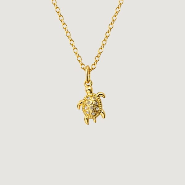 Мэлхий Зүүлт -18K Алтан Бүрмэл (Golden Turtle Necklace)