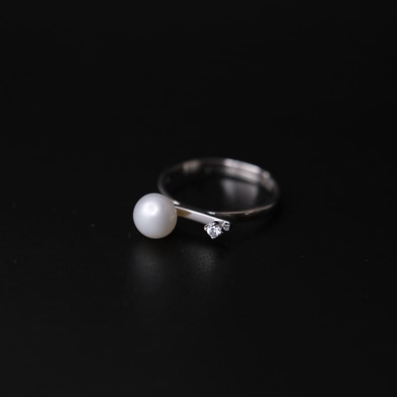 small-pearl-ring жижиг сувдтай мөнгөн бөгж